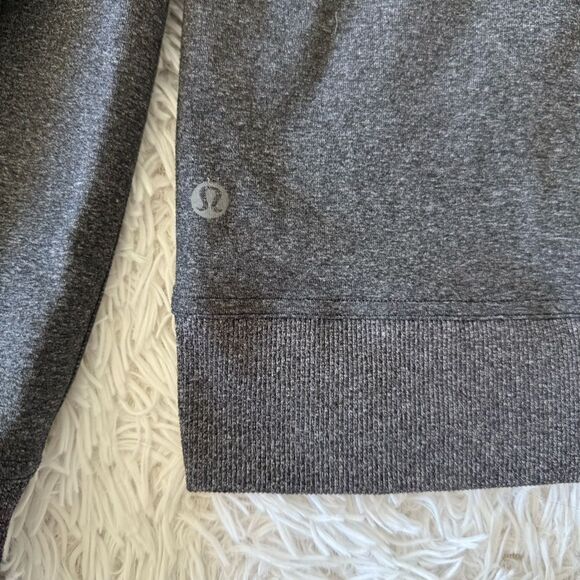 Lululemon Athleisure Charcoal Gray Long Sleeve Zip Up Jacket with Pockets Size L - Picture 2 of 7